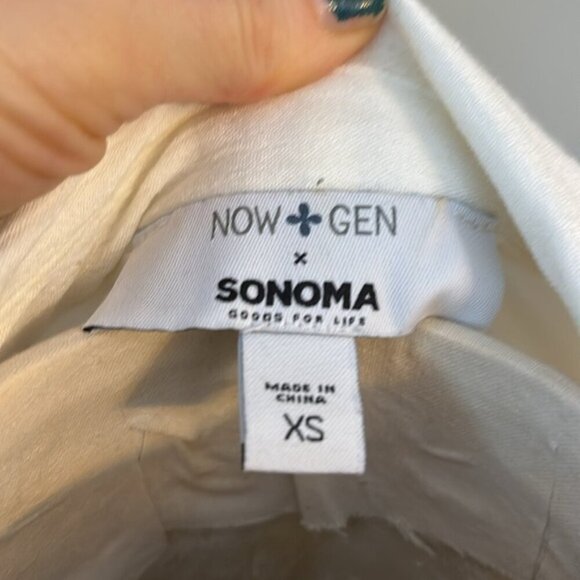 Now + Gen by Sonoma Goods For Life® Embroidered Midi Shirtdress Sz XS - Picture 11 of 12